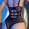 thumbnail image 4 of Sexy Body Mediano Negro Con Malla, Detalles En Pu Y Arnés, 4 of 6