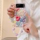 thumbnail image 1 of Funda de teléfono con flores bonitas coreanas para Samsung Galaxy Z Flip 4 3, carcasa con bisagras transparentes JOKawaii para Z Flip3 Flip4 5G, Funda zhangmengya LED, 1 of 1