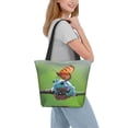 thumbnail image 2 of Balery Butterfly Landing On Head Dumpy Frog Bolsa de Hombro con Diseño, Bolsa Grande y Duradera, Bolsa Versátil para Compras, 2 of 6
