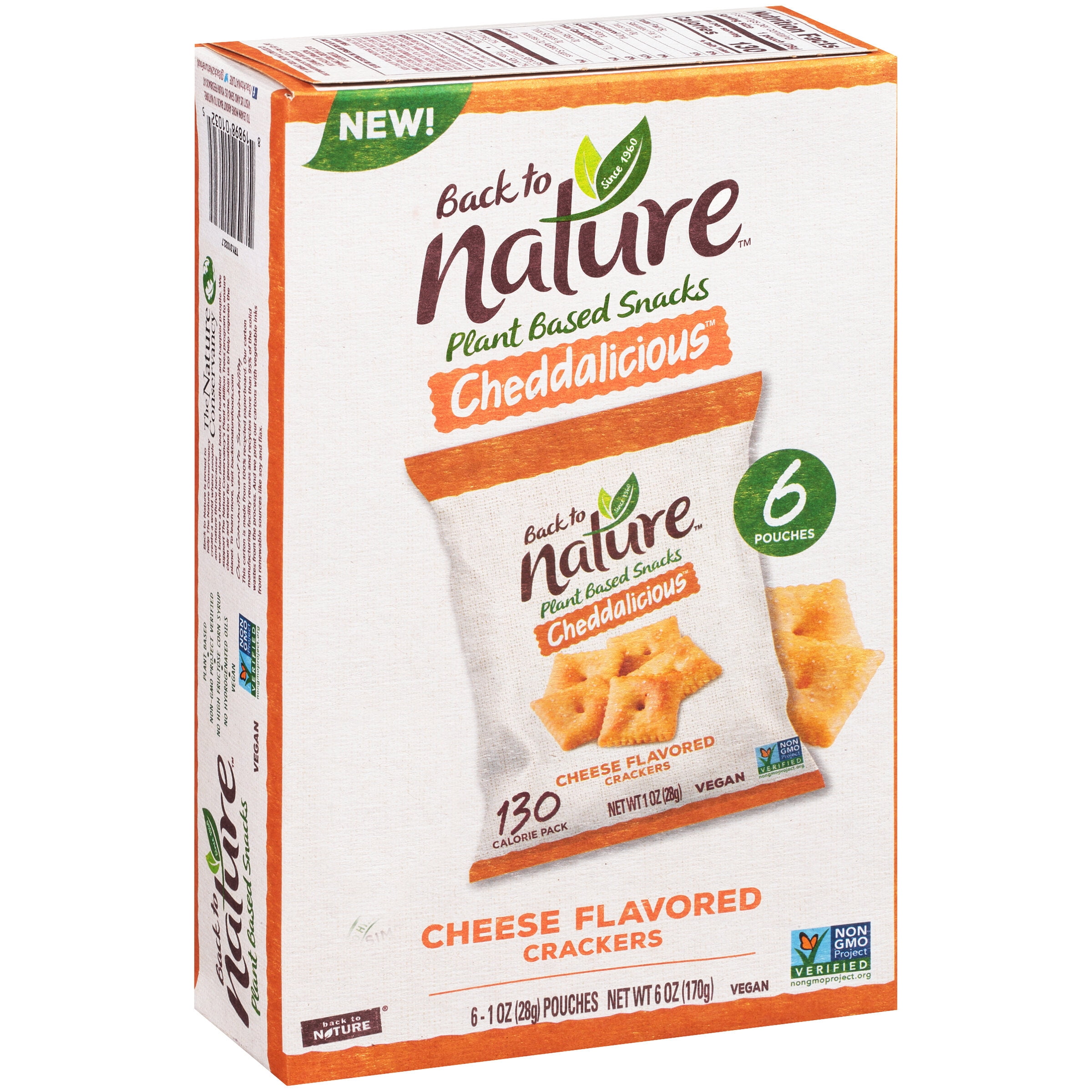 Back To Nature Cheddalicious Cheese Flavored Crackers 6 1 Oz Pouches Walmart Com Walmart Com Back To Nature Cheddalicious Cheese Flavored Crackers 6 1 Oz Pouches Walmart Com Walmart Com