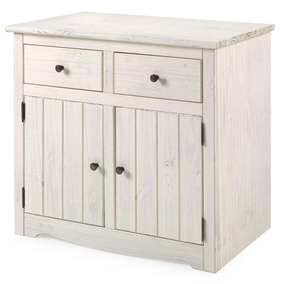 Bridge Brazil Wood Buffet Sideboard White Distressed | Furniture Dash