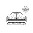 thumbnail image 2 of DHP Ivorie Metal Daybed with Trundle, 2 of 9