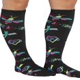 thumbnail image 4 of Printsupport Women 12 mmHg Support Socks  Regular  Pineapple Toss, 4 of 7