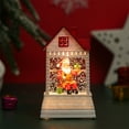 thumbnail image 3 of AJKSFHIU Christmas Village Houses,Vintage Christmas Ornaments,Christmas Miniatures Figurines,Christmas Decoration Santa Claus Nightlight,Christmas Small House Decoration Luminous Christmas Gift, 3 of 6