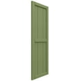 thumbnail image 2 of Ekena Millwork 10 3/4"W x 78"H True Fit PVC, Two Board Framed Board-n-Batten Shutters, Moss Green (Per Pair - Hardware Not Included), 2 of 8