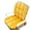 Yellow, variant on Seat Cushion and Lumbar Support, Winter Seat Cushion with Detachable Backrest and Fixed Straps, Ergonomic Designing for Office Car, Soft and Comfortable