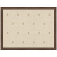 thumbnail image 4 of Kate and Laurel Framed Fabric Pinboard 26 x 20, Beige Botanical Block Print Printed Linen Classic Bulletin Board for Use as a Vision Board or Wall Organization, Florence Medium Brown Frame, 4 of 8