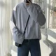 thumbnail image 4 of Camisetas para hombre, camisetas de rayas, sudaderas verdes, ropa para hombre, cuello alto medio, moda Harajuku a granel, Y2k, talla XL, ajuste regular, algodón A, 4 of 5