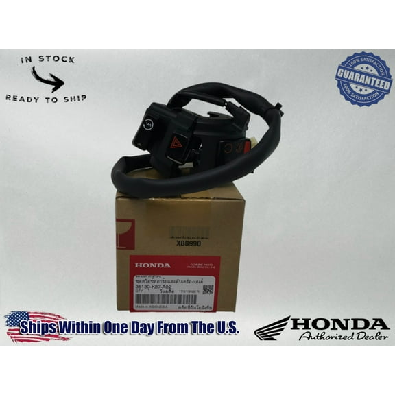 Honda Genuine OEM Engine Stop Switch 17-19 CMX300/A CMX500/A 35130-K87-A02