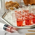 thumbnail image 3 of 1 oz plastic spirits glass, 1 oz clear disposable plastic glass, party mug, for vodka, whiskey, tequila and jelly shots, mini plastic container for sauce and tasting, 3 of 7