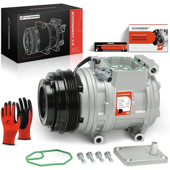 A-Premium A/C Compressor with Clutch Compatible with Toyota Tacoma 1995-2004, T100 1994-1998, 2.4L 2.7L