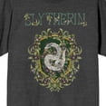 thumbnail image 6 of Harry Potter Slytherin Magical Moments Crest Women's Charcoal Heather Short Sleeve Crew Neck Tee-XL, 6 of 7