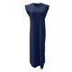 thumbnail image 4 of 2025 Vestido largo sin mangas con abertura para mujer: vestido camisero informal y holgado con bolsillos laterales, cuello redondo, tejido ligero, ideal para el verano, tallas S-XXL, 4 of 4