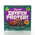 thumbnail image 1 of SimplyProtein Dipped Cookies & Crème Snack Bar, 1 of 6