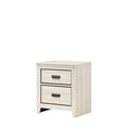thumbnail image 2 of Beige 2 Bedroom Nightstand - Contemporary Design With Materials And Metal Pull Two Storage Drawers Furniture Style Durability Enchanting, 2 of 2
