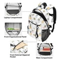 thumbnail image 5 of JIALIOU 14" Laptop Backpack Waterproof Airline Approved Stylish Casual Daypack for Travel Business College Work, Desert Plants in Pots, 5 of 8