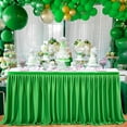 thumbnail image 4 of Table Skirt Pleated Ruffle Tablecloth For Wedding Birthday Party Baby Shower Table Decoration, 4 of 9