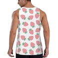 thumbnail image 3 of Haiem Strawberry Men Workout Tank Top Gym Bodybuilding Sleeveless Muscle T Shirts Athletic Tank Breathable Workout Shirt-Medium, 3 of 9
