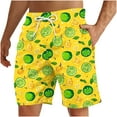 thumbnail image 2 of Aueoeo Funny Graphic Printed Short For Men Hawaiian Beach Shorts Plus Size Quick Dry Elastic Waist Drawstring Shorts With Pockets L, 2 of 8