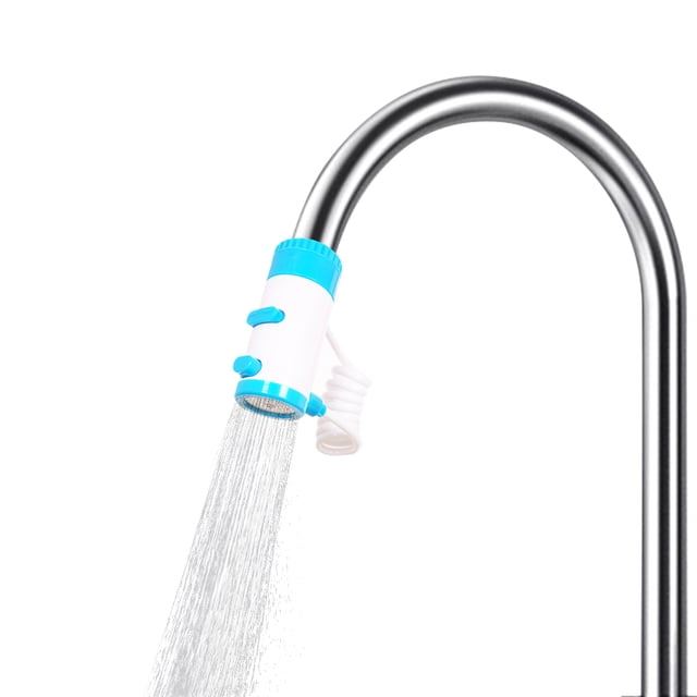 yeacher Rallonge de Robinet Magnétique avec Modes de Pulvérisation Multifonctionnels, ABS & Acier Inoxydable, Bleu-Blanc, Tuyau de 60cm, Connecteur Universel, Pression d'Eau 0.06-0.4MPa, Plage de Température 1°C-60°C