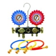 thumbnail image 1 of 4-V Aluminum Manifold, Brass NPF, EZ5HDS Hose Set, 1 of 4