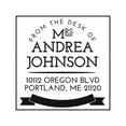thumbnail image 2 of Personalized Square Self Inking Rubber Stamp - From the Desk of Johnson, 2 of 2
