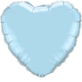 thumbnail image 1 of Globo de foil Qualatex corazón azul claro perlado de 18", 1 of 1
