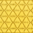 thumbnail image 1 of Ahgly Company Indoor Square Solid Yellow Modern Area Rugs, 7' Square, 1 of 4