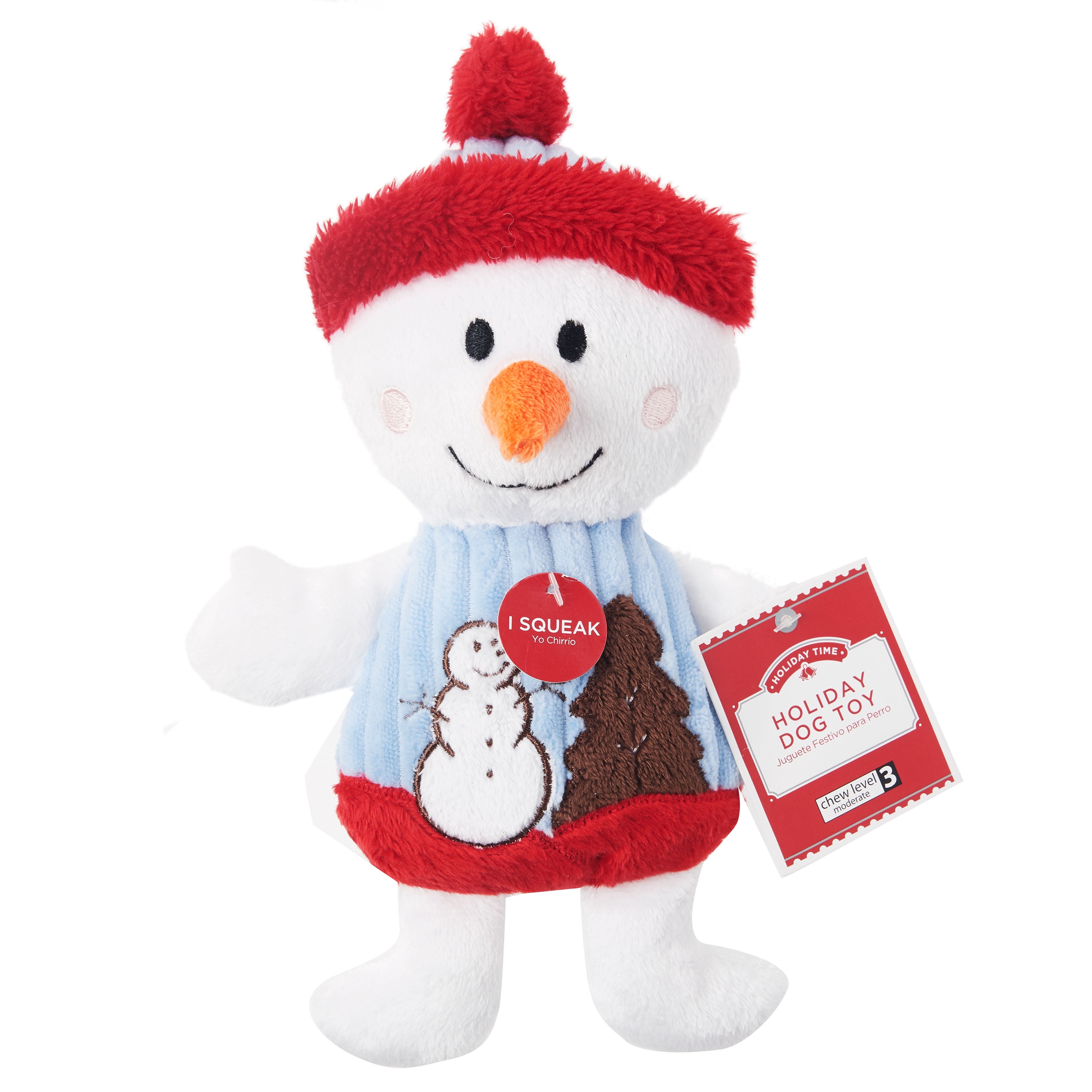 snowman dog toy