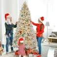 thumbnail image 6 of Firstness 7.5ft Pre-Lit Artificial Christmas Tree Snow Flocked Xmas Tree with 600 LED Lights, 6 of 9