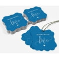 thumbnail image 5 of Inkdotpot Real Silver Foil Bracket Shape Paper Hang Tags Made With Love Wedding Favor Tags Pack Of 100, 5 of 7