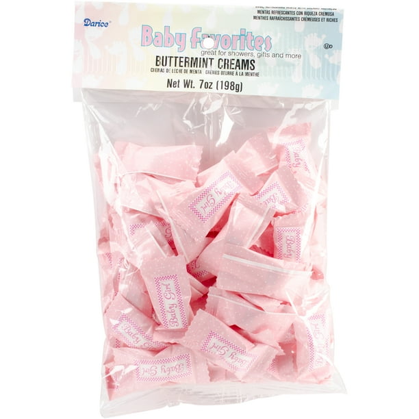 Baby Shower Favor Mints 7ozBaby Girl Pink