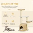 thumbnail image 4 of Centro de actividades Cat Tree PawHut 47 Kitty para gatos de menos de 10 libras, 4 of 9