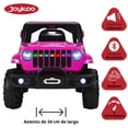 thumbnail image 3 of Camioneta montable eléctrica JOYKOO 4x4 93 cm Control remoto Luz LED 12v rosa, 3 of 7