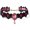 Pink, variant on Gothic Black Adjustable Victorian Velvet Lace Collar Rhinestone Steampunk Cosplay Jewelry Gift for Halloween Party for Women