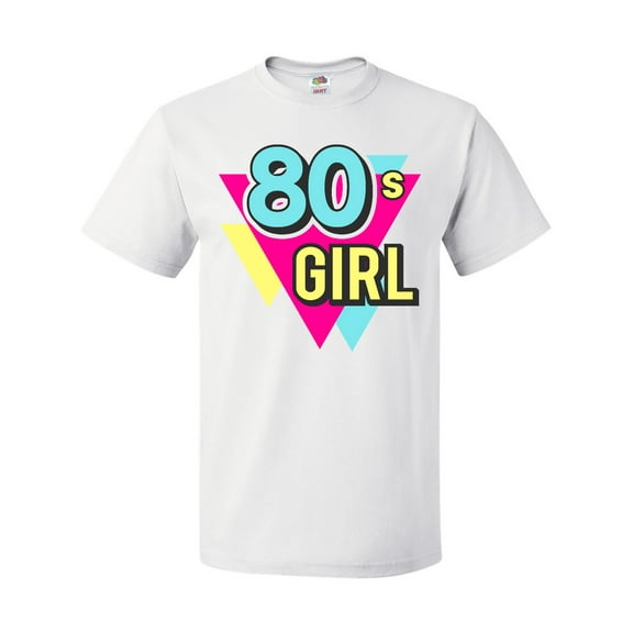 Inktastic Vibrant Colors 80s Girl T-Shirt