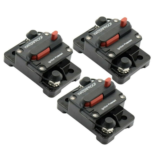 3x 200A Car Audio Disyuntor En Línea Interruptor De Manual Coche Barco Fusible De 12V / 32V DC