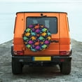 thumbnail image 6 of Gukieu Colorful Dinosaur Print Car Tire Cover, Adjustable Waterproof and Dustproof Tire Protection Cover, Suitable for SUV, Truck, Van-14 inch, 6 of 6