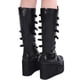 thumbnail image 4 of Botas altas hasta el muslo con cuña para Mujer, diseño de marca, botas de plataforma negras a la moda, zapatos góticos de Cosplay para Mujer 2022, 4 of 5