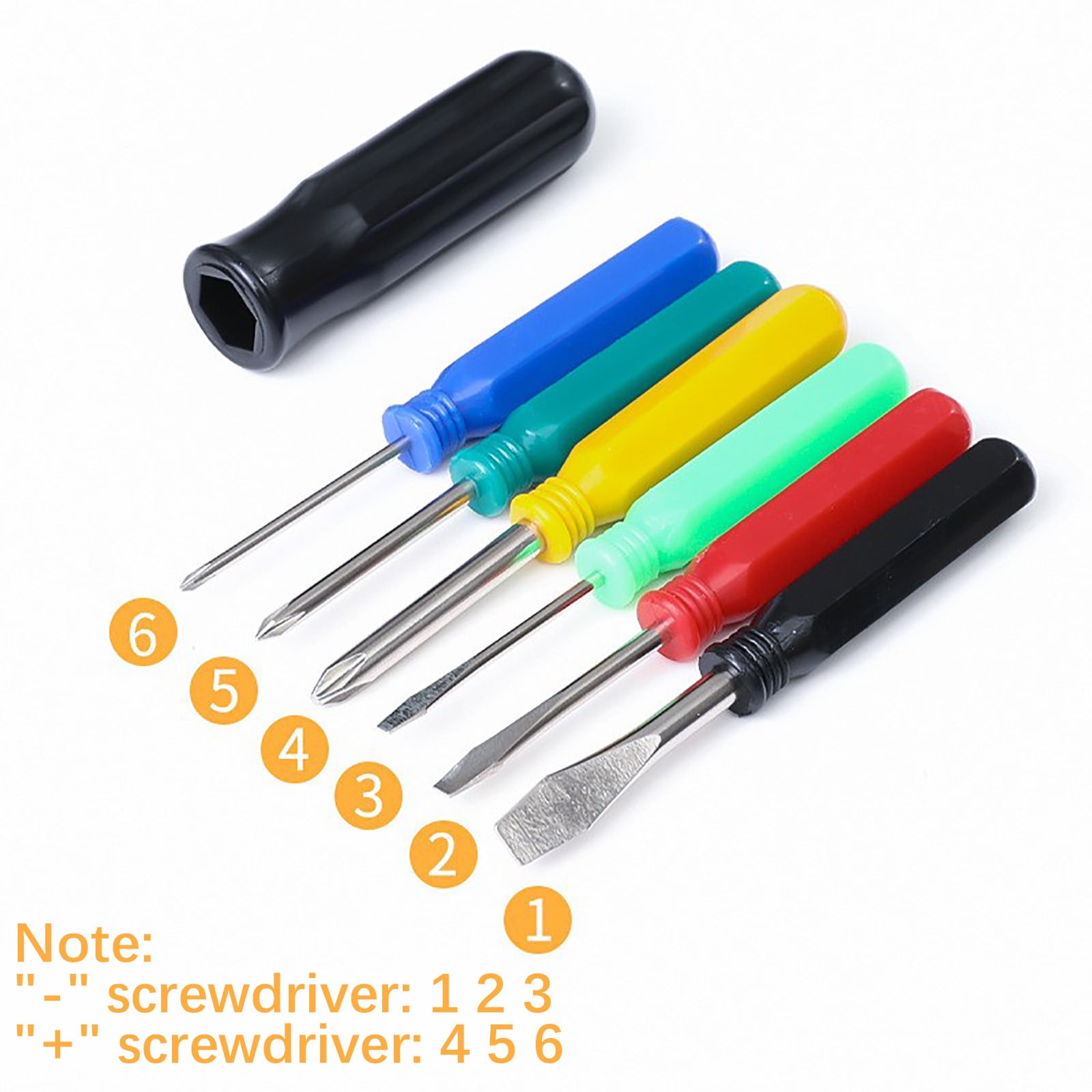 Cadorn Mini Cross and Flat Head Screwdriver Set - Portable & Compact Multipurpose Tool Kit