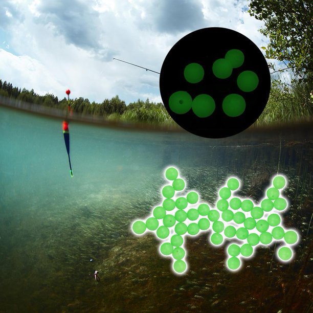 accesorios de pesca Cuentas luminosas portátiles bolas flotantes brillantes tapones de línea de pesca práctico PE Barbie Nuevos Originales