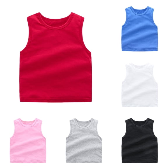 Kids Kids Girls Dance Tank Top Racerback Crop Tank Top Soild Sleeveless Sports Dance Top Ballet Gymnastics Dancewear 5t Undershirts Girls 4-5 Years