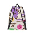 thumbnail image 5 of Sigee Dog Doing Yoga for Canvas Large Capacity Laptop Backpack for Men and Women, Travel Backpack, 5 of 8