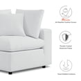 thumbnail image 3 of Modway Commix Sectionnel de Mobilier de Patio Extérieur Sunbrella 5 Pcs, Blanc, 3 of 10