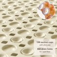 thumbnail image 3 of Alfombrilla antideslizante para bañera y ducha Othway, color beige, 90 x 40 cm, 3 of 8