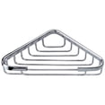 thumbnail image 1 of 6.5 in. x 6.5 in. Triangle Basket - Satin Nickel, 1 of 1