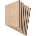 thumbnail image 2 of Ekena Millwork 11 3/4"W x 11 3/4"H x 3/8"T Wood Hobby Boards, Red Oak (6-Pack), 2 of 6
