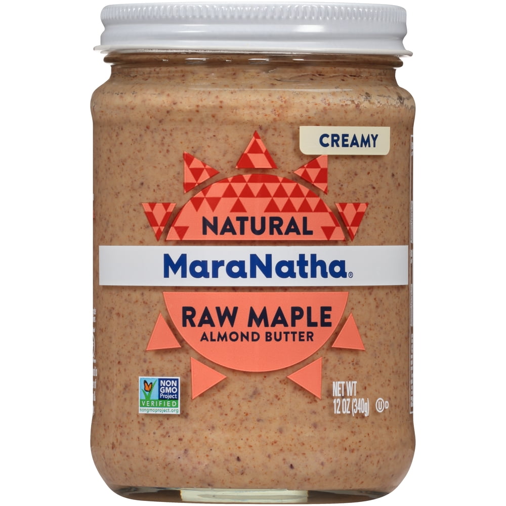 MaraNatha NoStir Creamy Maple Almond Butter Jar, 12 Oz