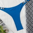 thumbnail image 5 of QUNYINEY Womens Bikini 2 Piece Blue Halter High Waisted Triangle Bathing Suits Push Up Tummy Control Womn Swimsuit Sets, 5 of 7