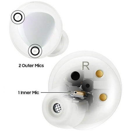 Samsung - Galaxy Buds+ True Wireless Earbud Headphones - White